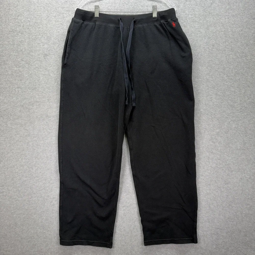 Polo by Ralph Lauren Black Sweatpants with Red Pony